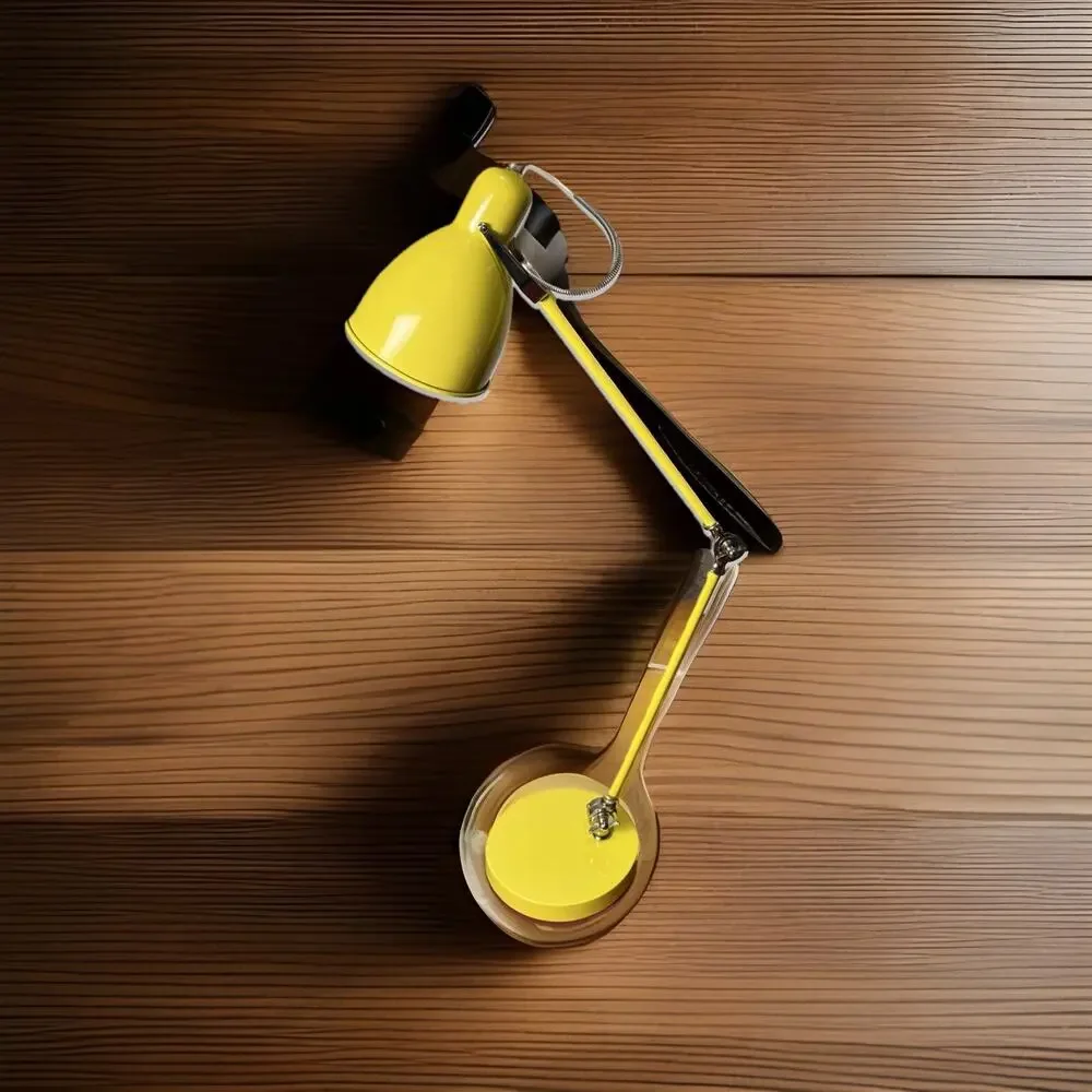 West Elm Industrial Lamp Yellow Preowned Works No Lightbulb